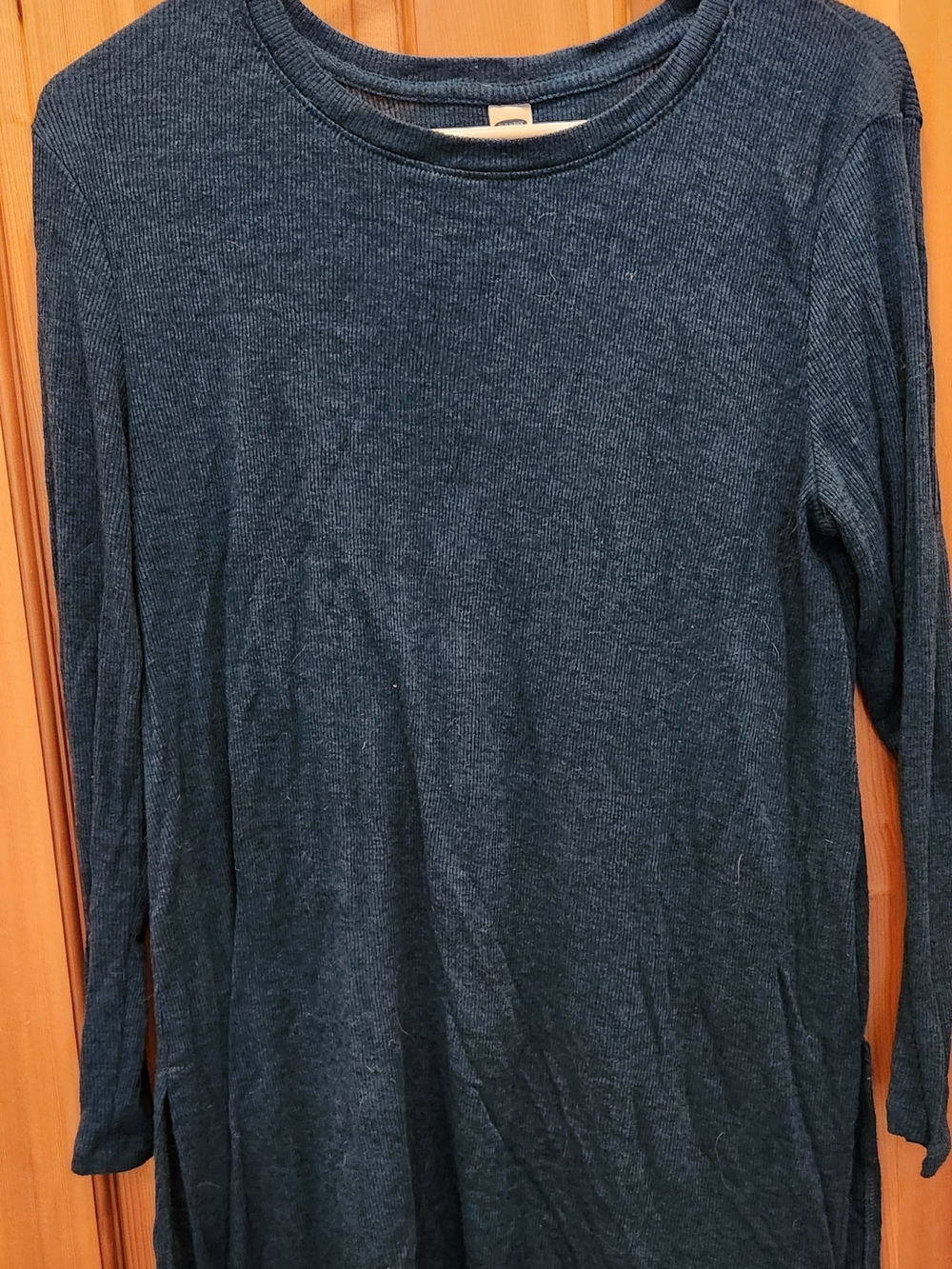 Old Navy Blue Ribbed Long Sleeve Tunic